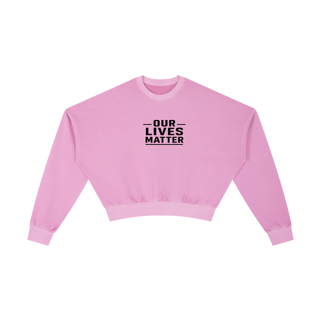 Vintage Washed Cropped Sweatshirt